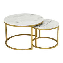 2 Piece Smith Marble Nesting Coffee Table Set