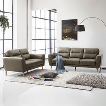 Vida 5 Seater Leather Sofa Set