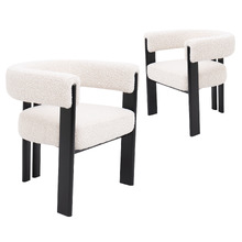 Corinne Boucle Dining Chairs (Set of 2)