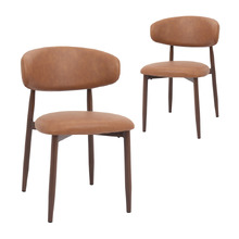 Denver Faux Leather Dining Chairs (Set of 2)