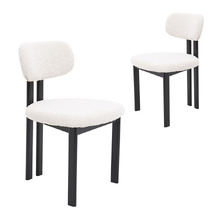 Clara Boucle Dining Chairs (Set of 2)
