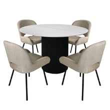 4 Seater Dale Dining Table & Chair Set