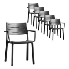 Metaline Outdoor Dining Chairs (Set of 6)