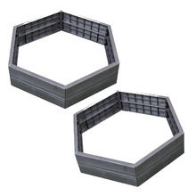 110cm Ergo Hex Raised Garden Beds (Set of 2)