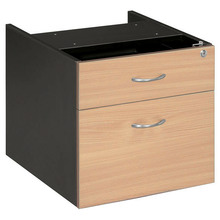 2 Drawer Desk‑Mounted Pedestal