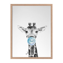 George Giraffe Framed Printed Wall Art