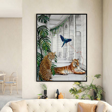 Big Cat Club Canvas Wall Art