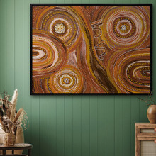 Ngurrbul Dark Canvas Wall Art