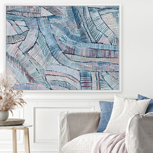 Dhala-bu-nya Bula Blue Canvas Wall Art