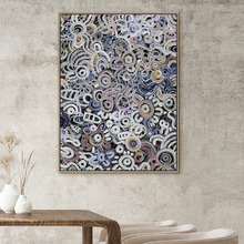 Connectedness Blue Canvas Wall Art