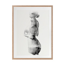 Flawless Female Charcoal II Printed Wall Art