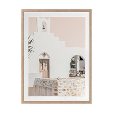Santorini Chapel Printed Wall Art