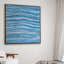 Dhaagun Blue Canvas Wall Art