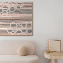 Wiradjuri Yiramiilan Grey Canvas Wall Art