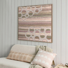 Wiradjuri Yiramiilan Purple Canvas Wall Art