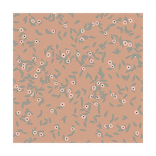 Peach Forget Me Nots Peel & Stick Wall Mural