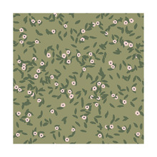 Green Forget Me Nots Peel & Stick Wall Mural