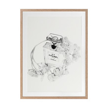 Chanel Bottle Printed Wall Art