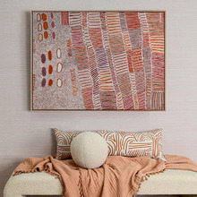Lupul Jukurrpa Red Canvas Wall Art