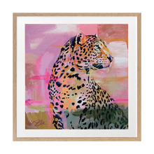 Reminiscent Bright Pink Printed Wall Art