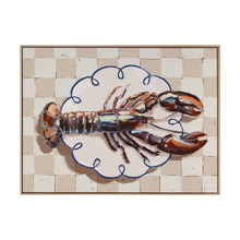 Al Fresco Dinner Red Printed Wall Art