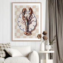 Al Fresco Dinner Red Printed Wall Art