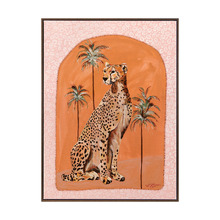 Orange Thinking of You Printed Wall Art