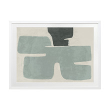 Light Teal Poised Printed Wall Art