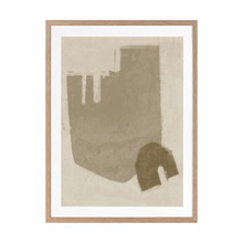 Light Brown Blase Printed Wall Art