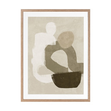 Dark Brown At Ease Printed Wall Art