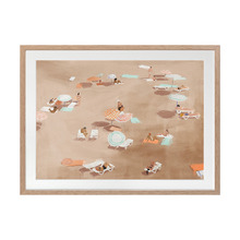 Cool Brown Under the Sun Printed Wall Art