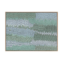 Teal Mina Mina Jukurrpa IX Printed Wall Art