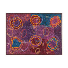 Dark Pink Yankirri Jukurrpa III Printed Wall Art