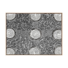 Grey Pikilyi Jukurrpa Printed Wall Art
