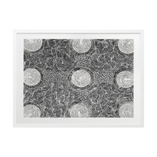 Grey Pikilyi Jukurrpa Printed Wall Art