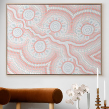 Blush Pink Connection to the River Printed Wall Art