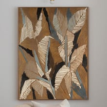 Geometric Gum Leaves I Printed Wall Art