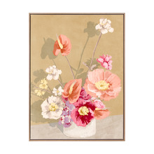 Bouquet in Sunrise Framed Canvas Wall Art