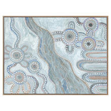 Light Blue Bila IV Canvas Wall Art