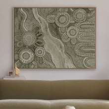 Green Bila III Canvas Wall Art