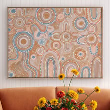 Blush Pink Yinaagang Canvas Wall Art