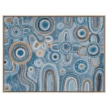 Blue Yinaagang Canvas Wall Art