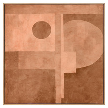 Carved I Canvas Wall Art