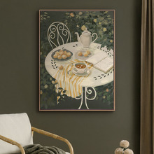 Garden Tea Canvas Wall Art