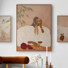 Andrea, Red Notes Canvas Wall Art