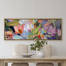 Garden Flowers Framed Canvas Wall Art
