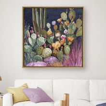 Moonlit Prickly Pears Canvas Wall Art