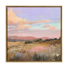 Lavender Skies & Hazy Fields Canvas Wall Art