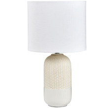 White Darcy Ceramic Table Lamp