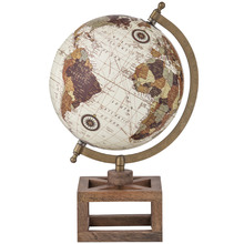 Giolo World Globes On Wooden Stand